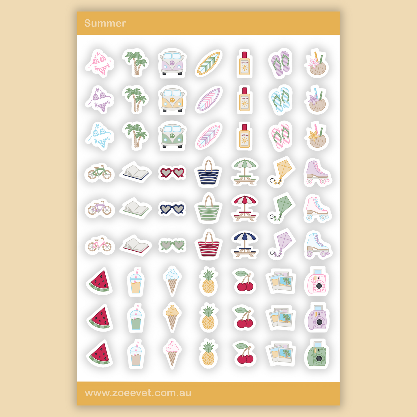 Summer Sticker Pack