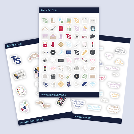 Taylor Swift Eras Sticker Pack