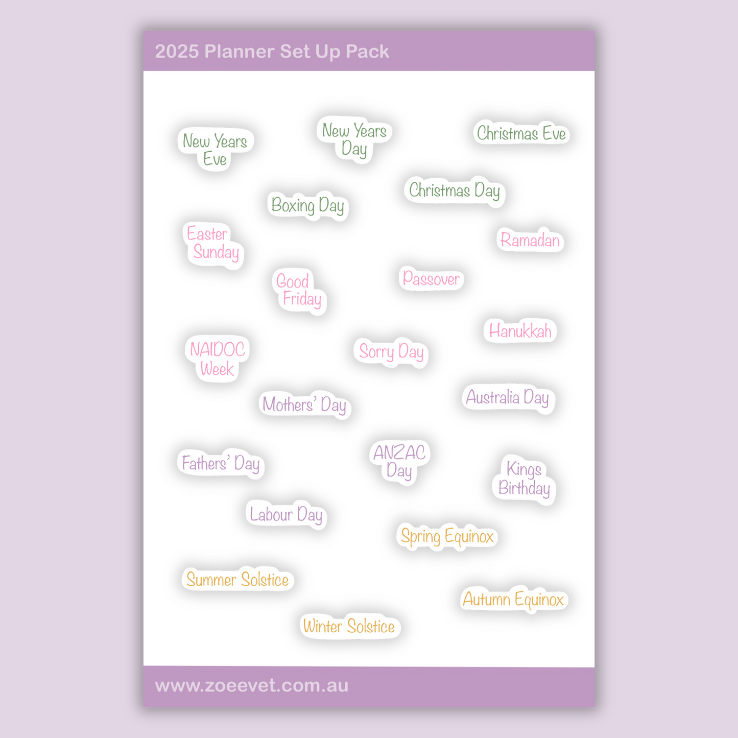 2025 Planner Set Up Pack